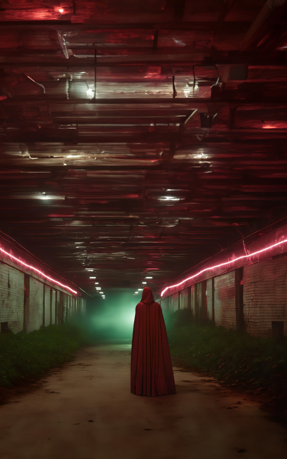 Neon Pelerinli Gezgin