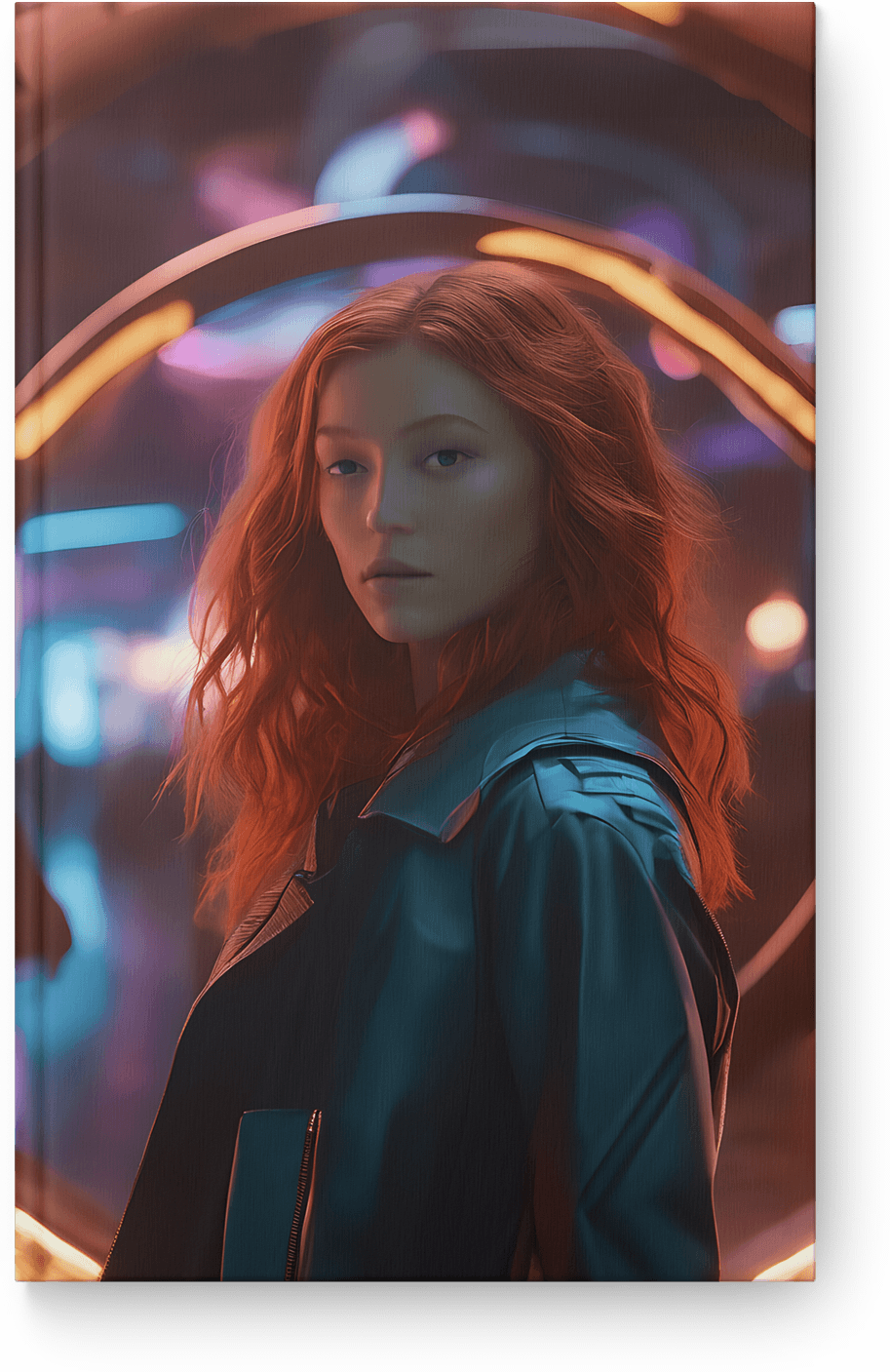 Neon Halo Portre